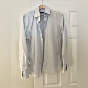 Mango Light blue Men's Dress Shirt